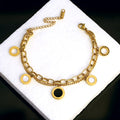 Luxury Roman Dial Charm Bracelet For Women