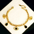 Mystic Gold Evil Eye Layered Bracelet