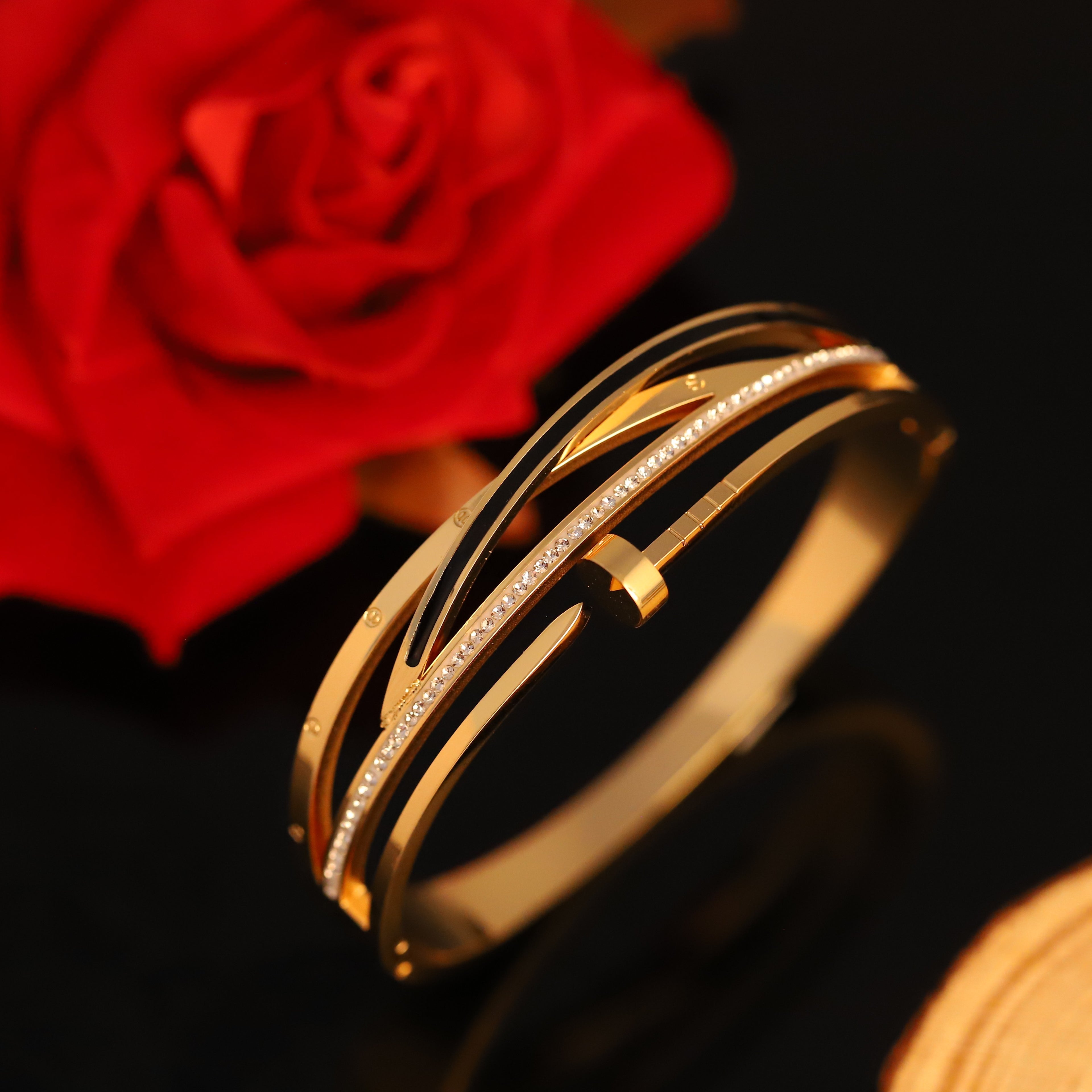 Celeste Sparkle Nail Bangle