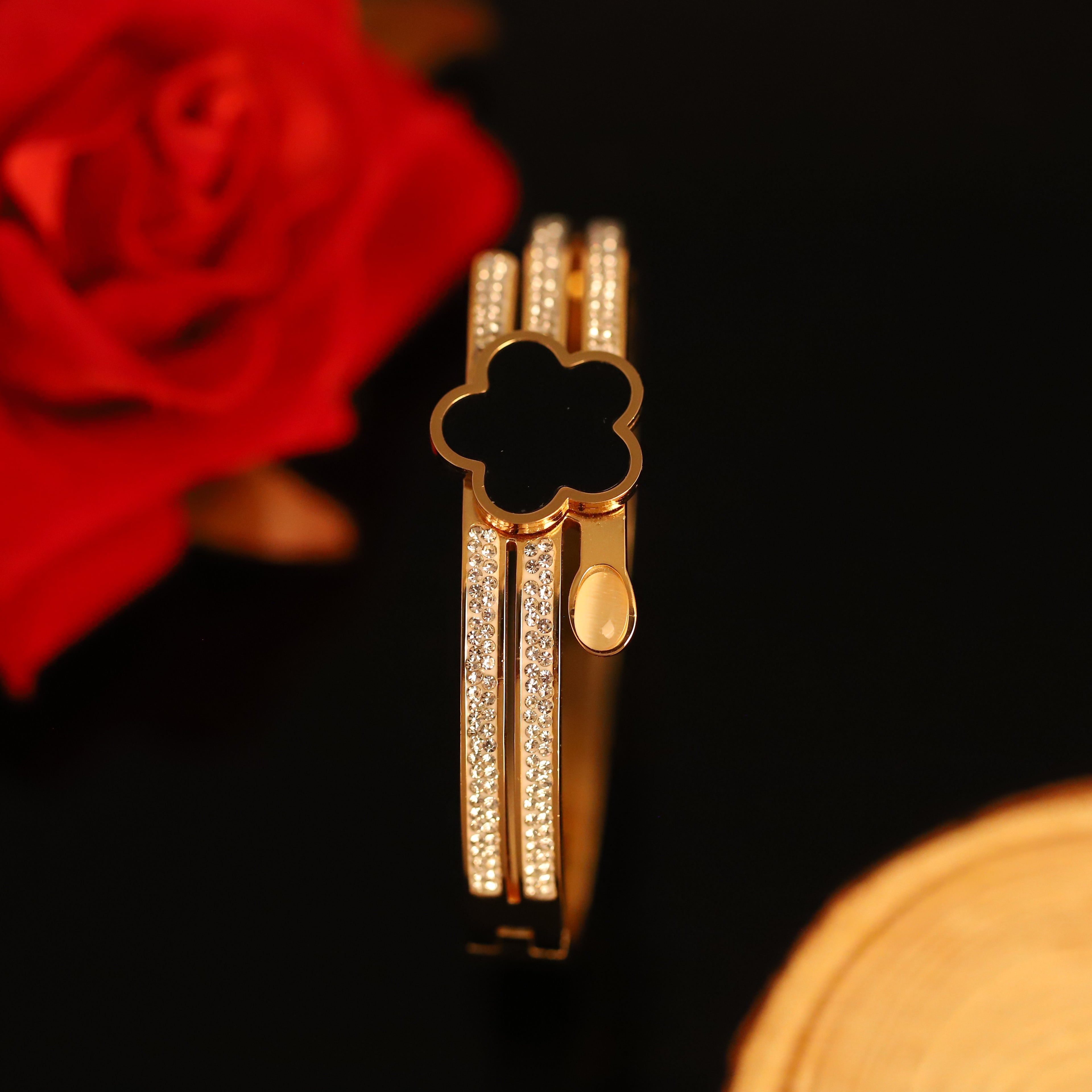 Gold Plated Clover Bracelets
