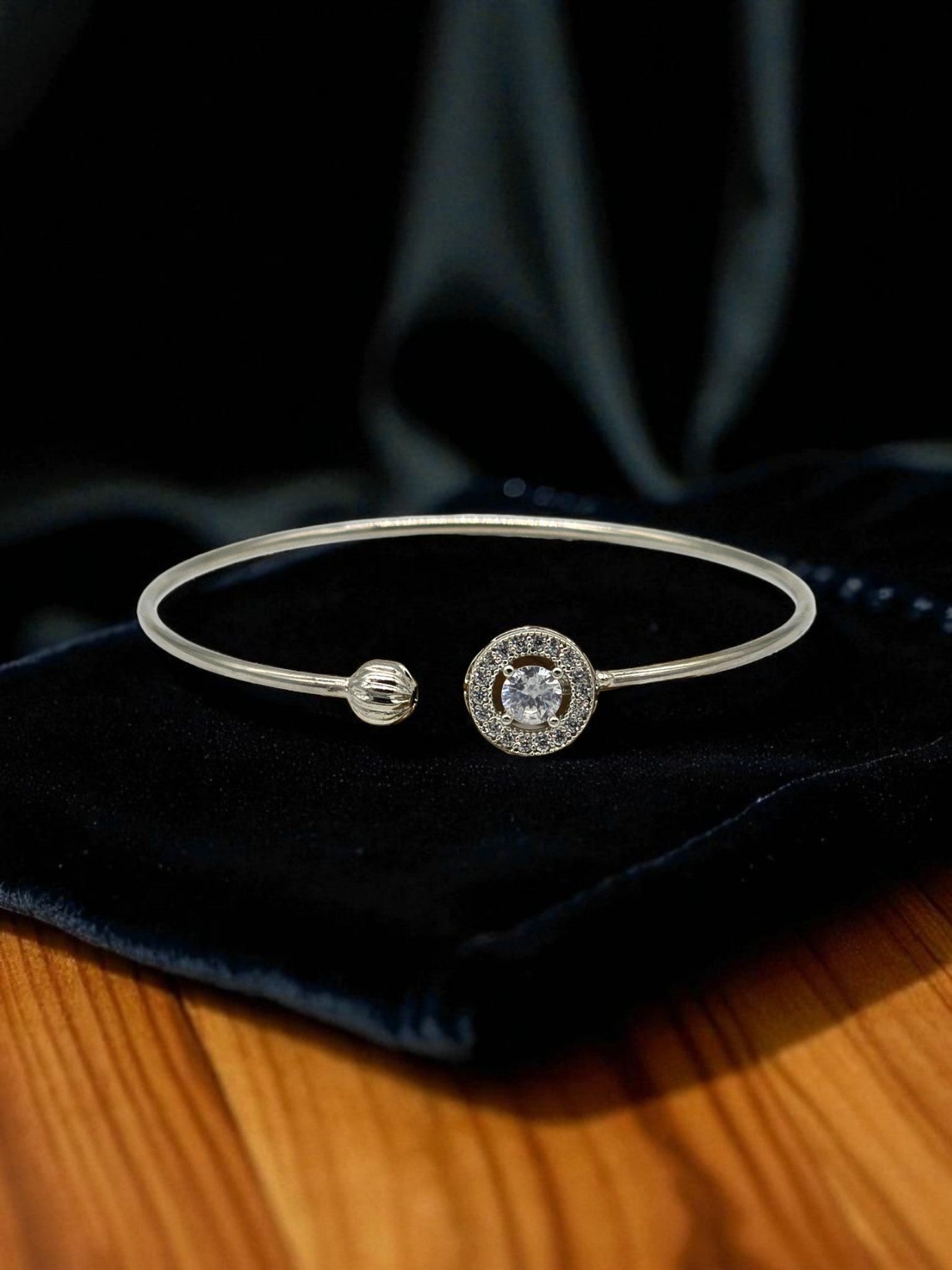 Celestial Halo Spark Open Bangle