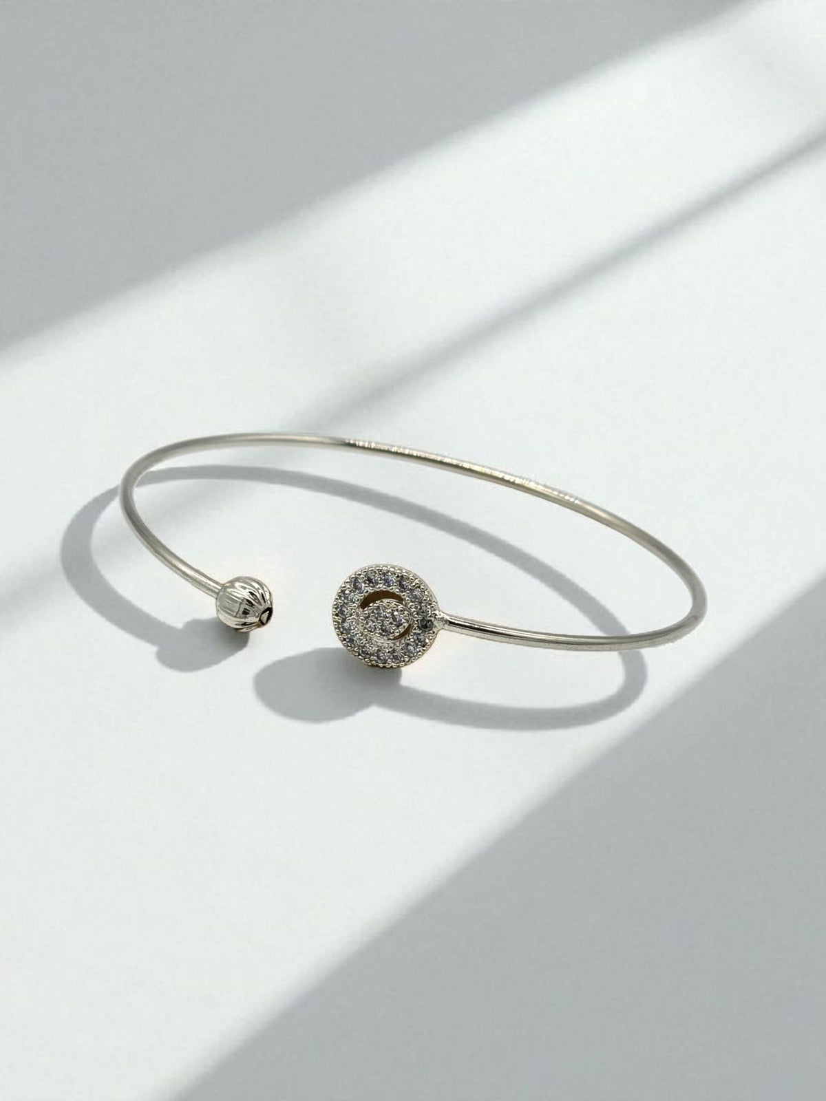 Celestial Halo Spark Open Bangle
