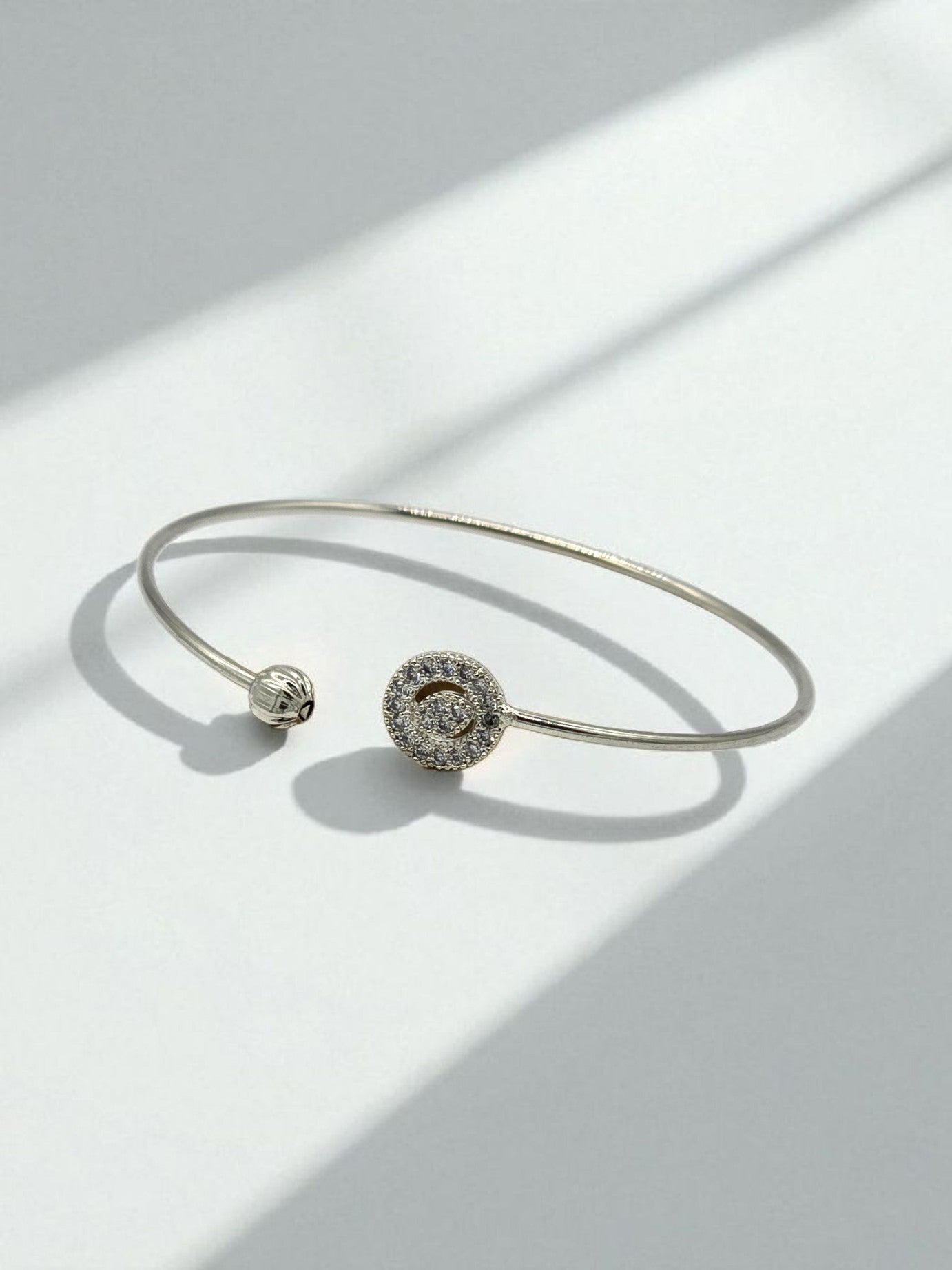 Celestial Halo Spark Open Bangle
