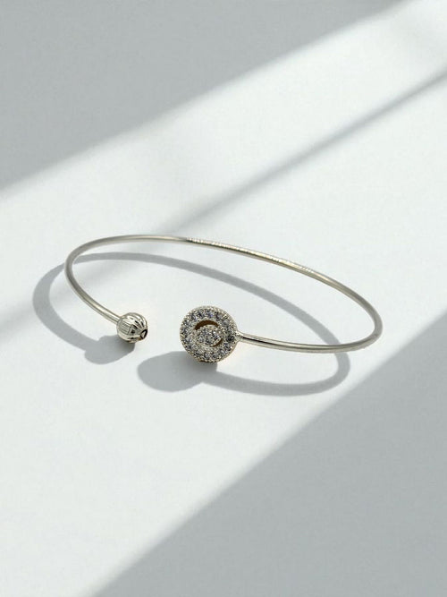 Celestial Halo Spark Open Bangle