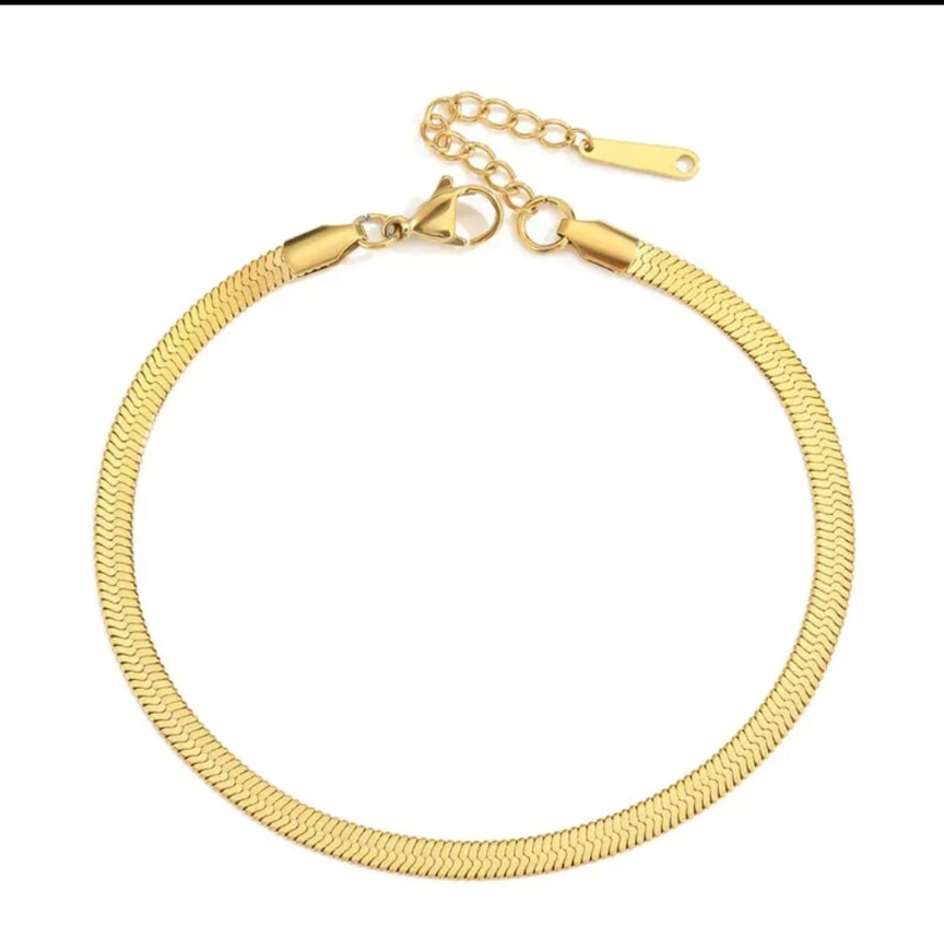 Minimalist Snake Chain Ankle Bracelet