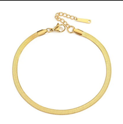 Minimalist Snake Chain Ankle Bracelet