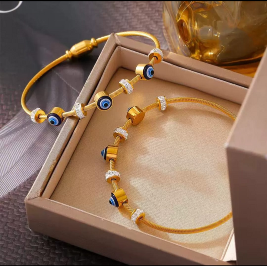 Astra Evil Eye Crystal Bracelet
