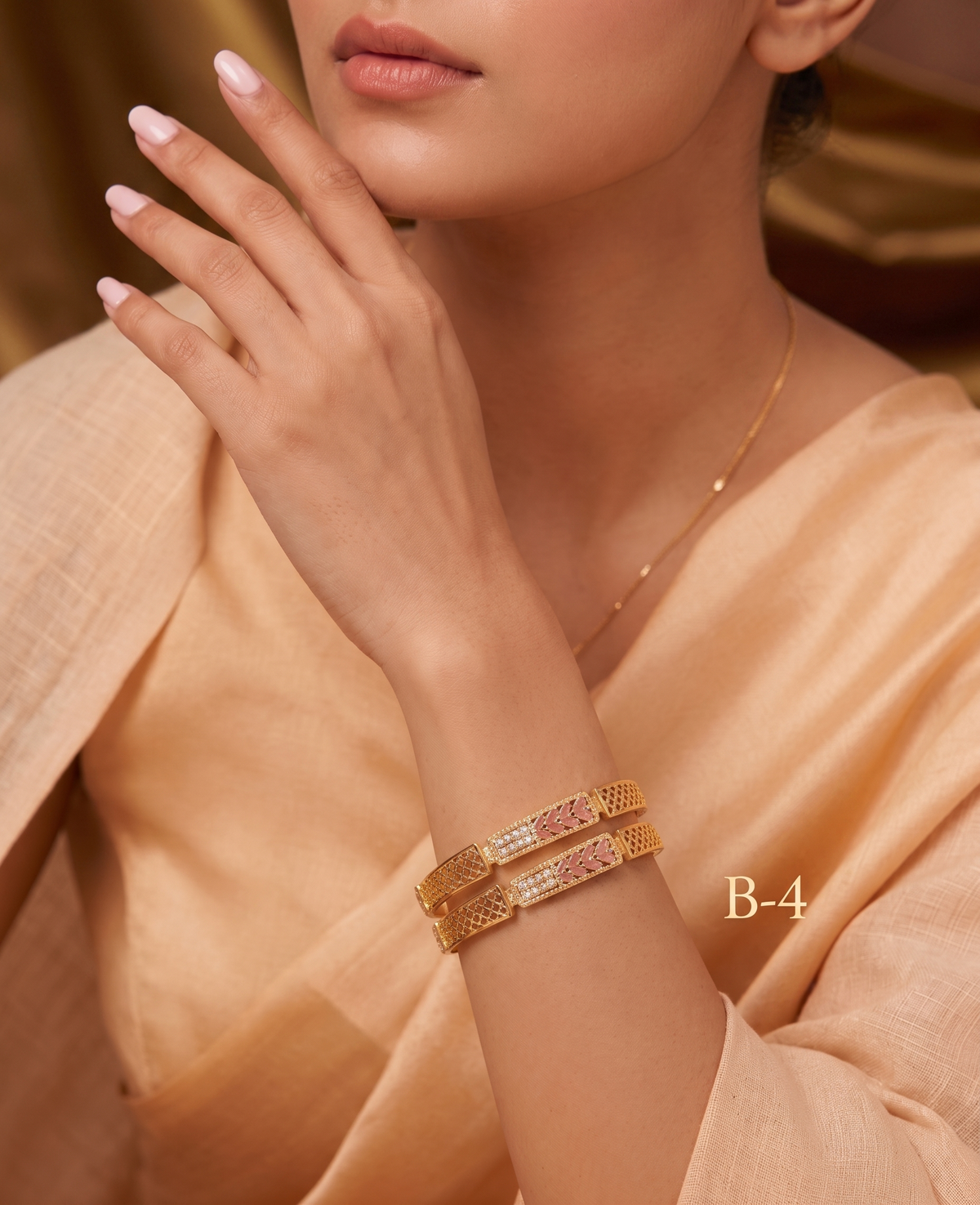Ruby-Red Sparkle Bangles