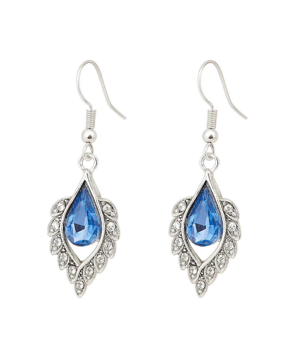 Sapphire Blue Teardrop Jewellery Set