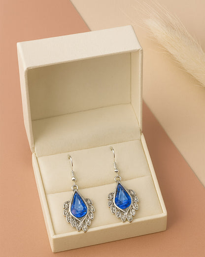 Sapphire Blue Teardrop Jewellery Set