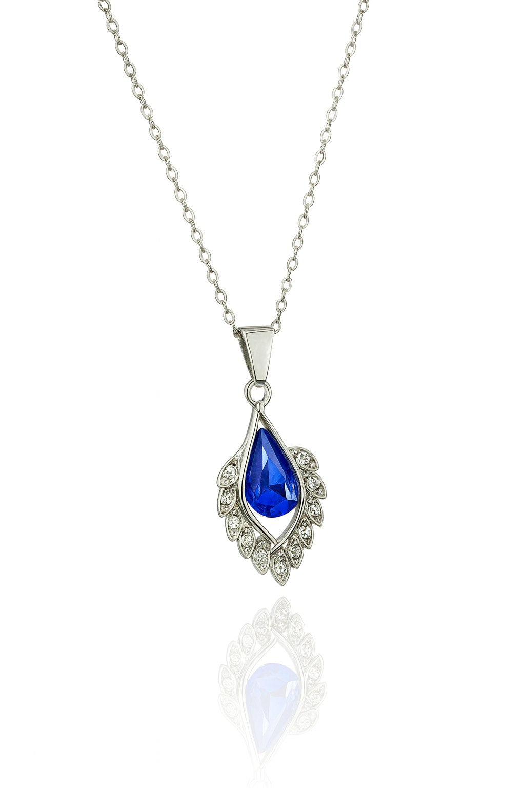 Sapphire Blue Teardrop Jewellery Set