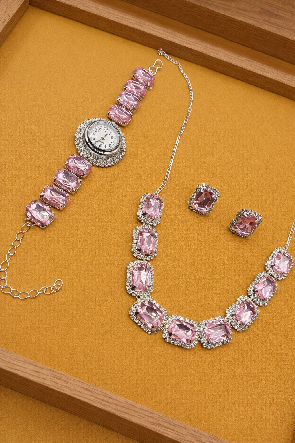 Imperial Halo Statement Necklace Set