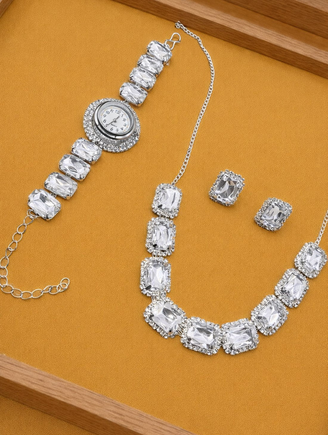 Imperial Halo Statement Necklace Set