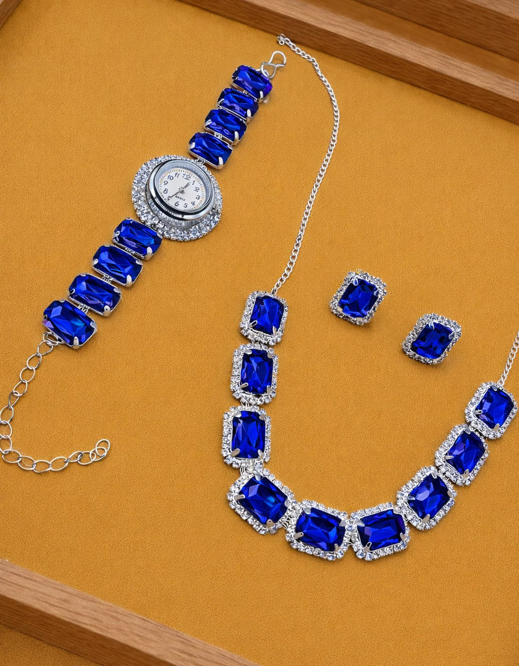 Imperial Halo Statement Necklace Set