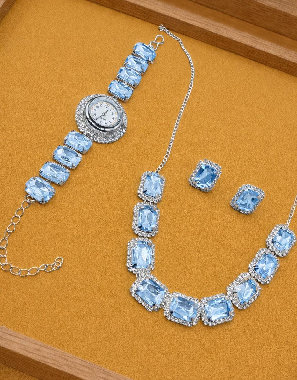 Imperial Halo Statement Necklace Set