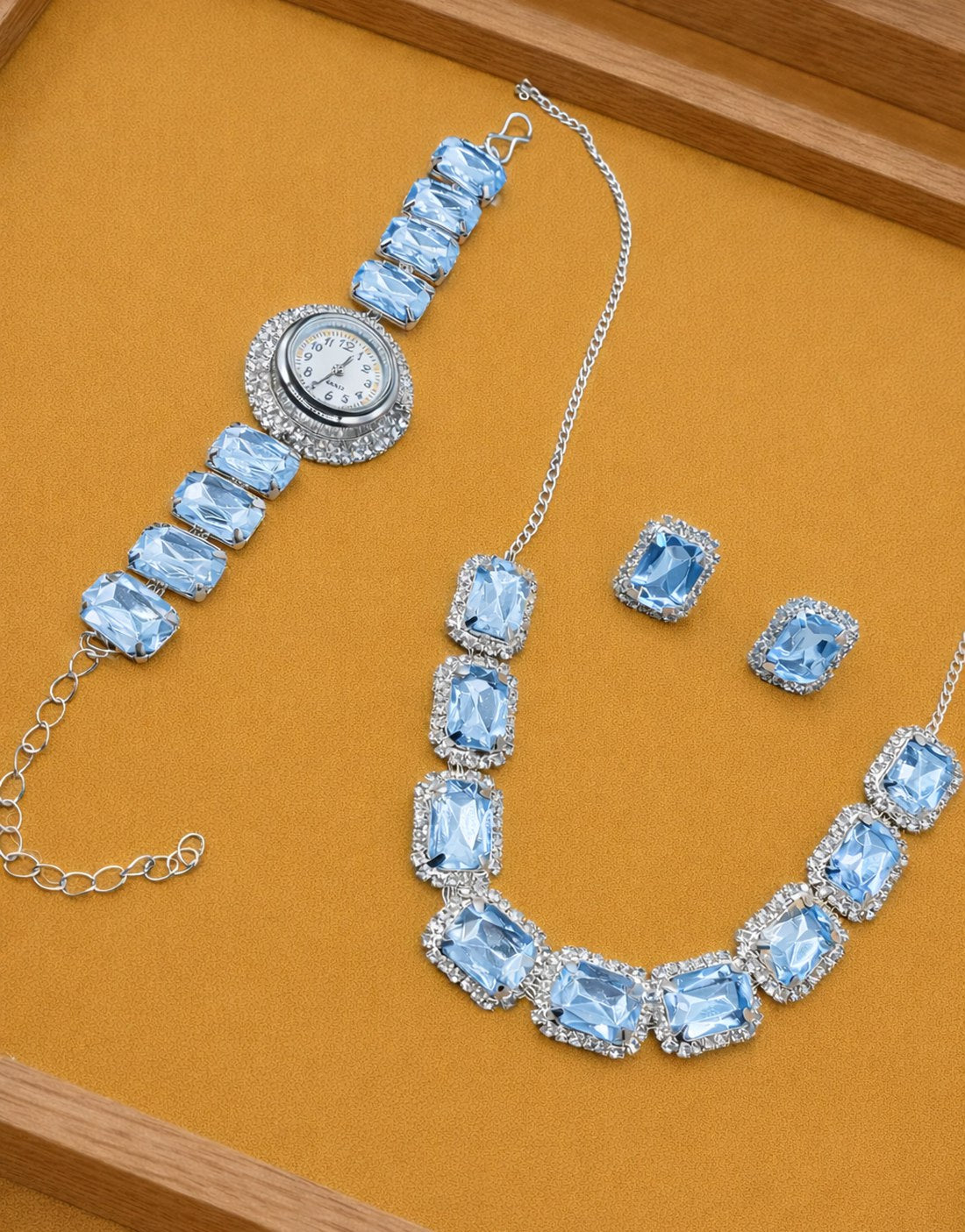 Imperial Halo Statement Necklace Set