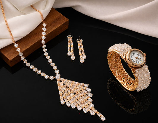 Crystal Cascade Royale Jewellery Set