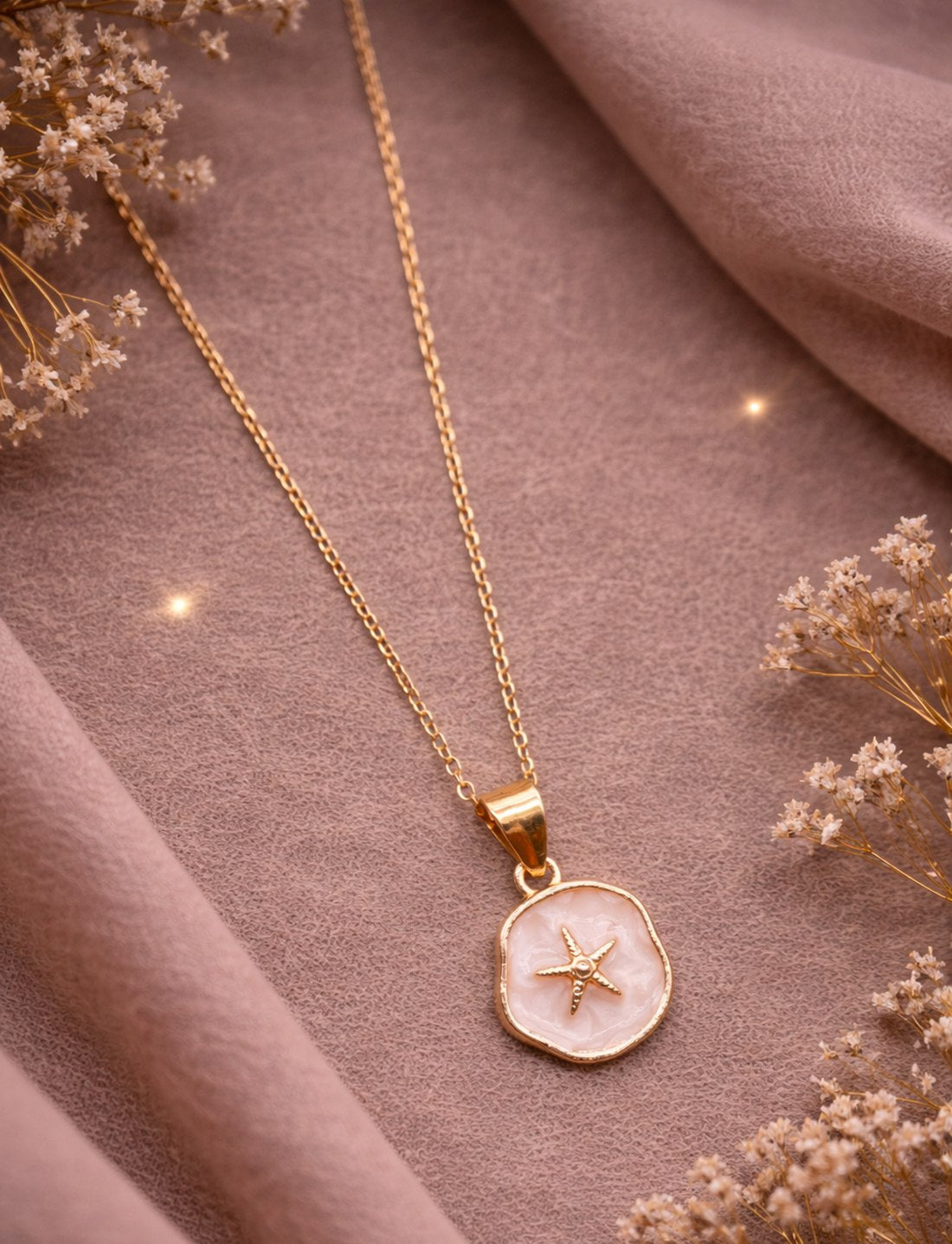 18K Gold Plated Starfish Jewelry Set