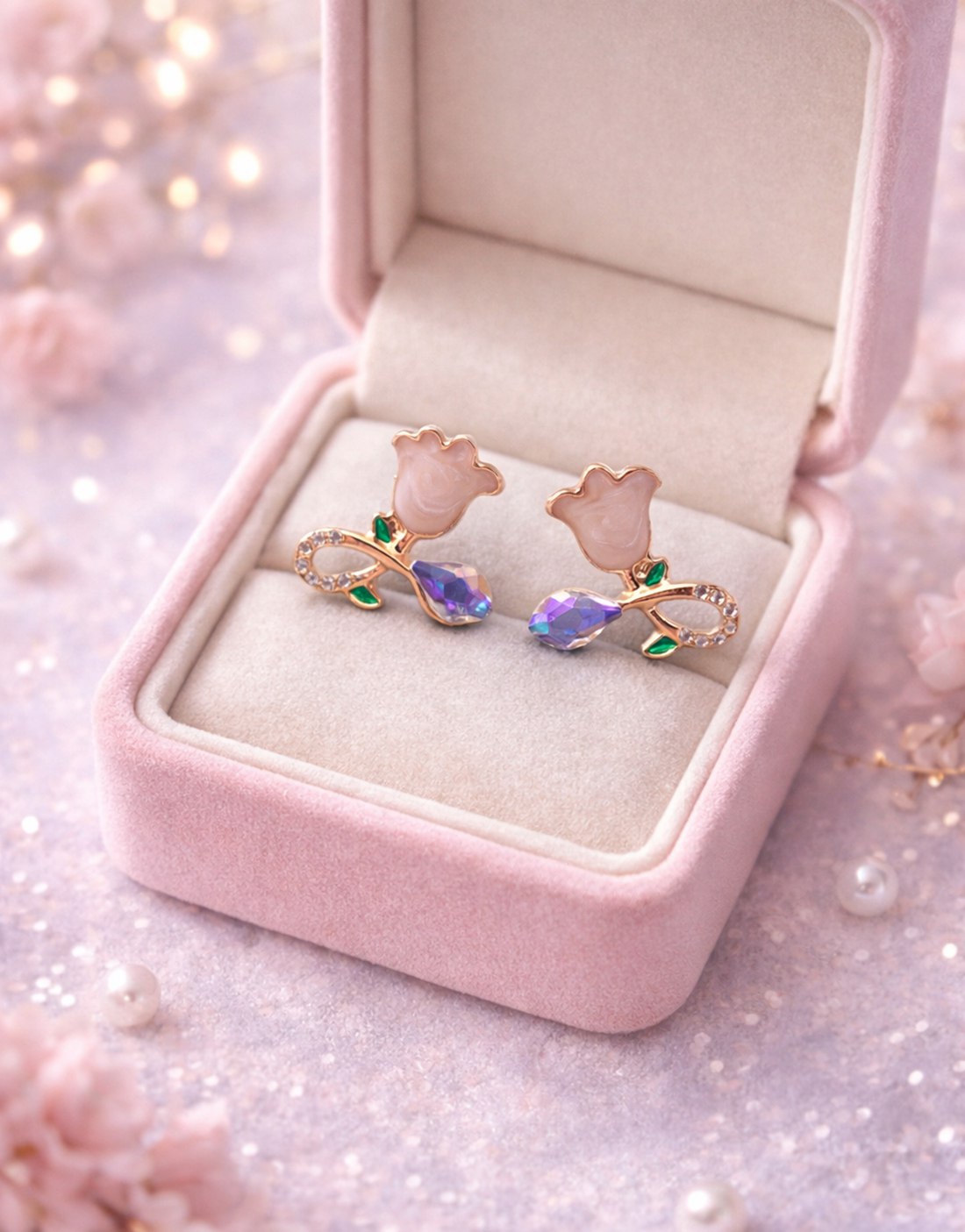 Blush Wings And Sweethearts Earrings Combo (Set Of 3 Pcs)