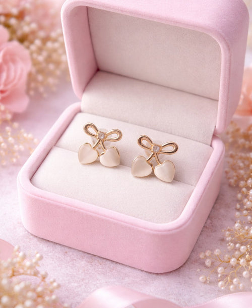 Blush Wings And Sweethearts Earrings Combo (Set Of 3 Pcs)