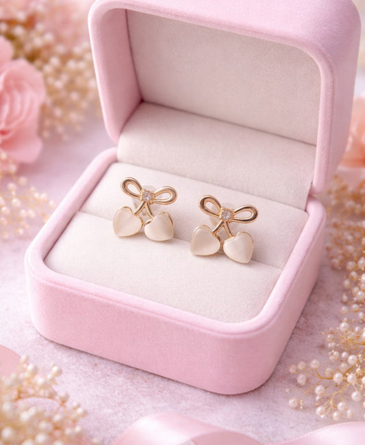Blush Wings And Sweethearts Earrings Combo (Set Of 3 Pcs)