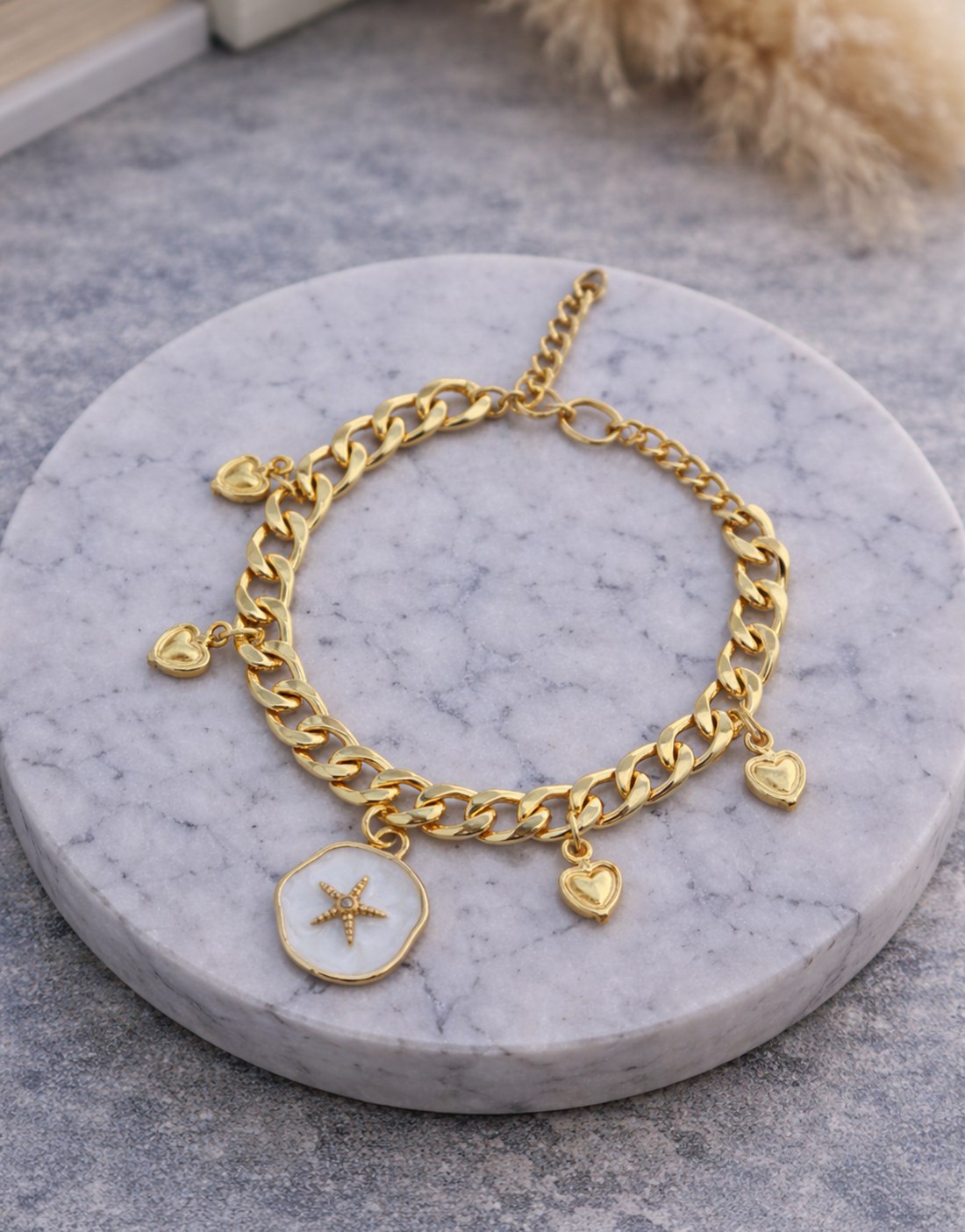 Sea Whisper Charm Bracelet Set Combo Of 3
