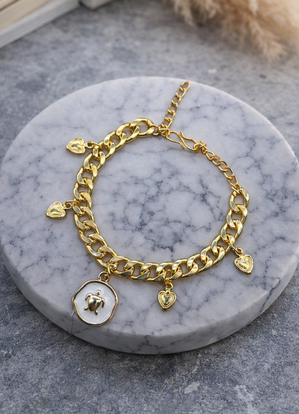 Sea Whisper Charm Bracelet Set Combo Of 3