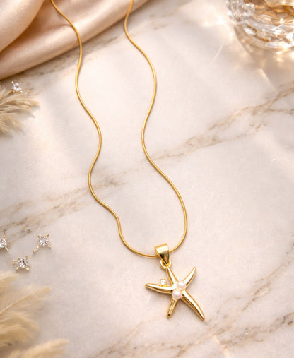 Ariel's starfish Pearl Necklace