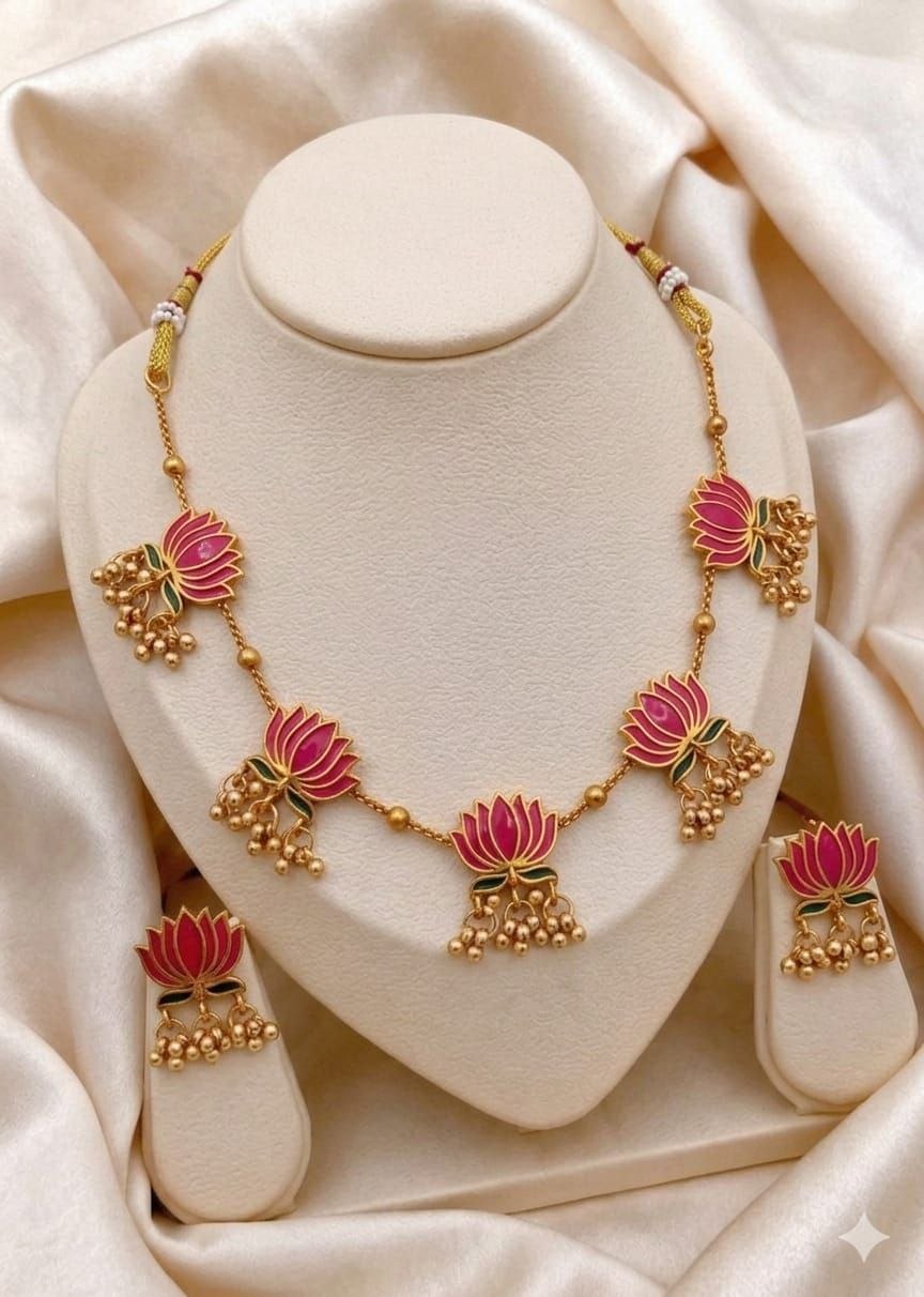 Royal Lotus Blossom Jewellery Combo