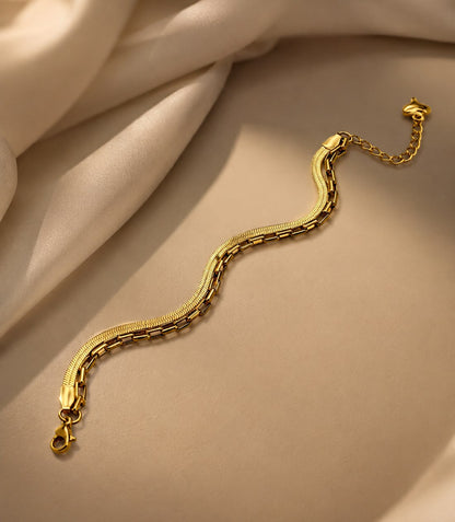 Golden Harmony Layered Bracelet