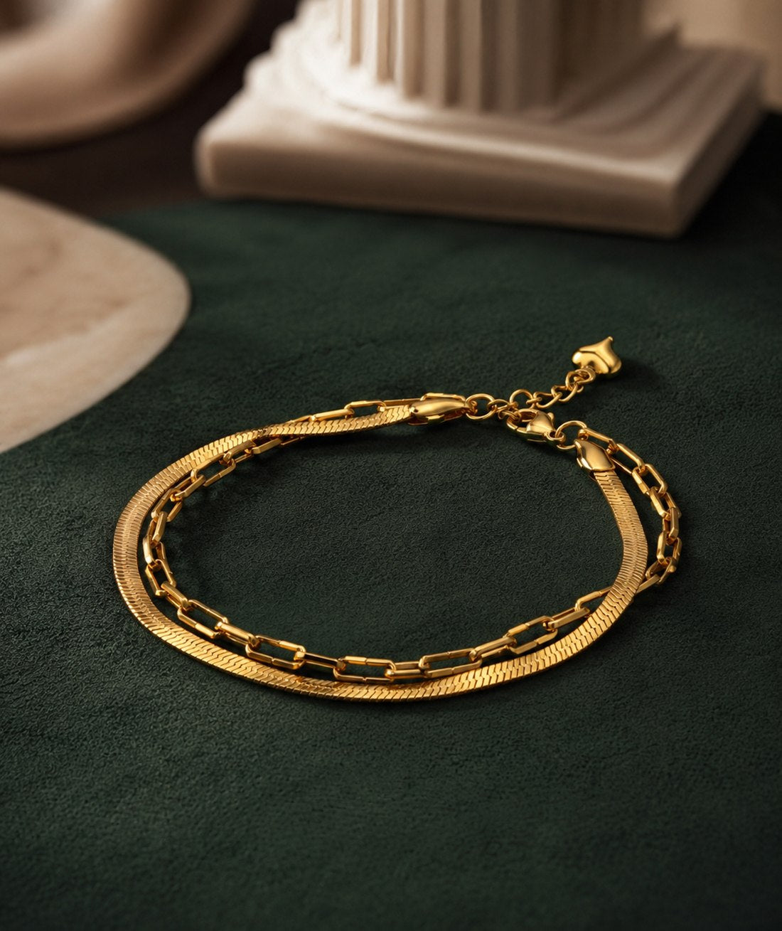 Golden Harmony Layered Bracelet