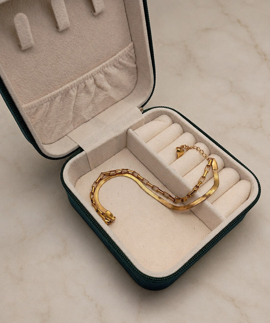 Golden Harmony Layered Bracelet