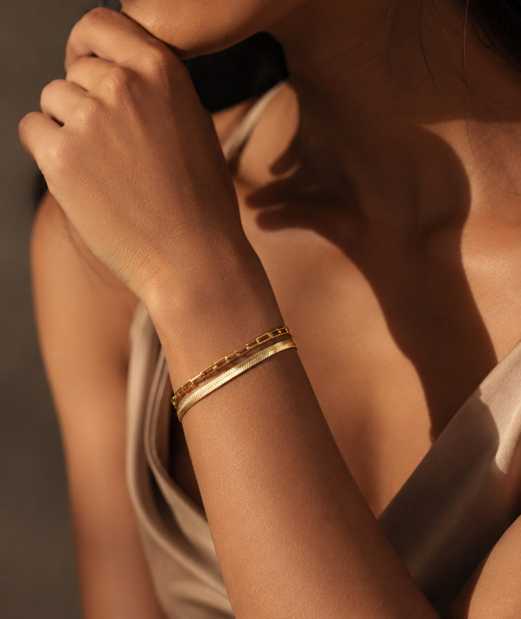Golden Harmony Layered Bracelet