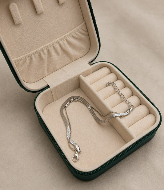 Silver Double Layered Bracelet
